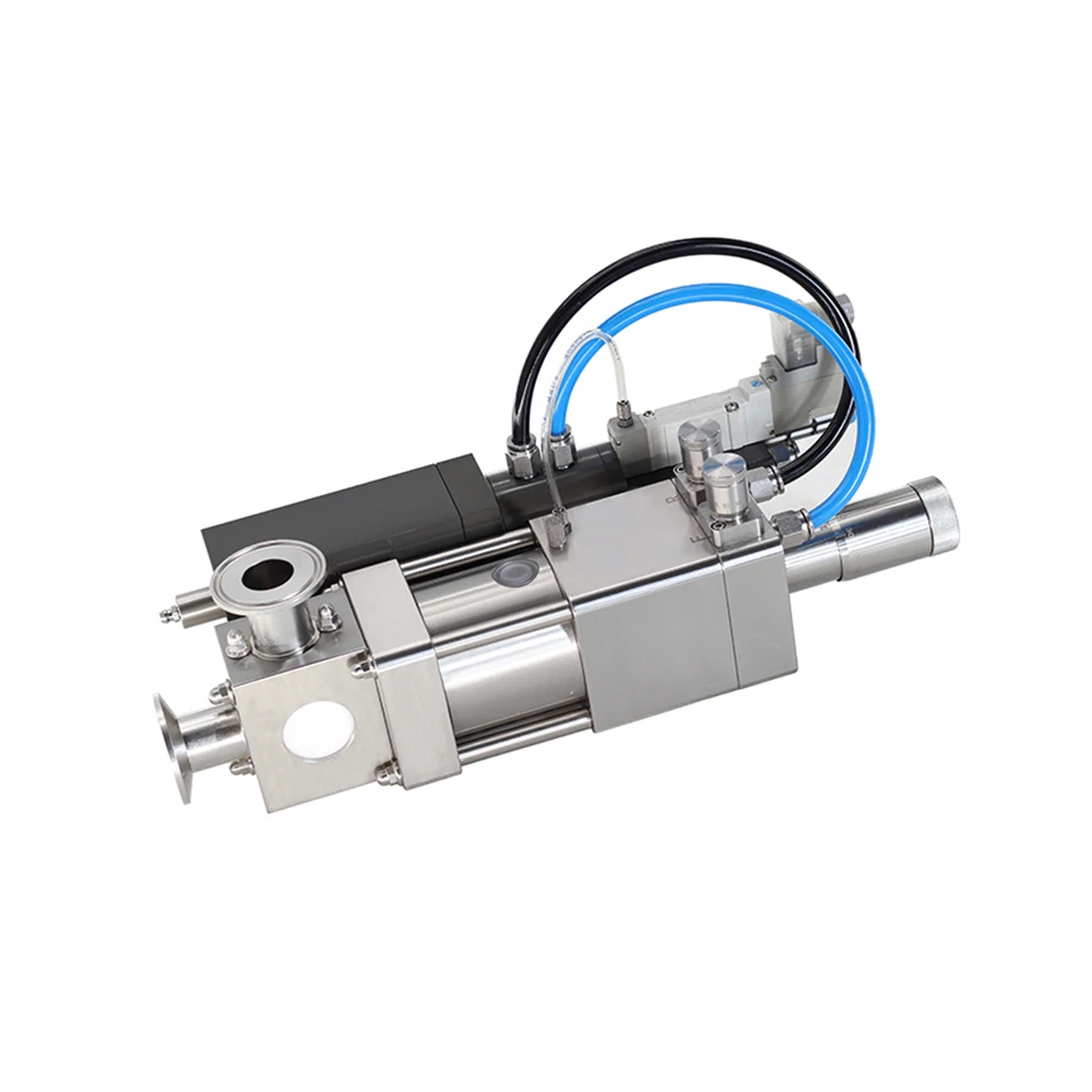 Large flow booster pump cream filling metering ceramic pneumatic pump