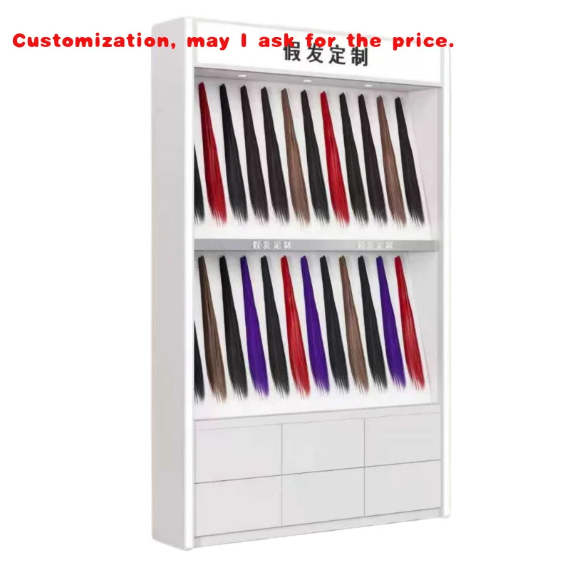 

Custom.Shop Витрина для париков Магазин Полки для демонстрации париков Парики из человеческих волос Приспособление для шкафа с нижней частью для хранения