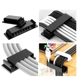 Uchwyt na kabel Organizer do kabli kabel silikonowy zarządzanie USB Winder Desktop Tidy zaciski kablowe do myszy przewód słuchawek Organizer