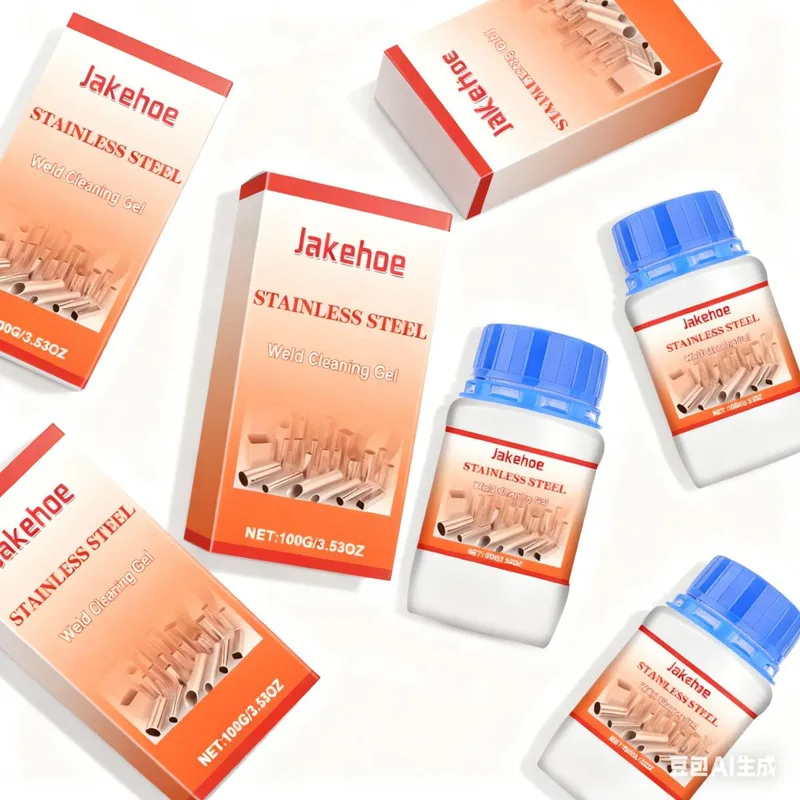 

5PCS Stainless Steel Cleaning Gel Easy Removal For Seam Weld Residue Stains Dirt Eliminate Weld Residue Stains