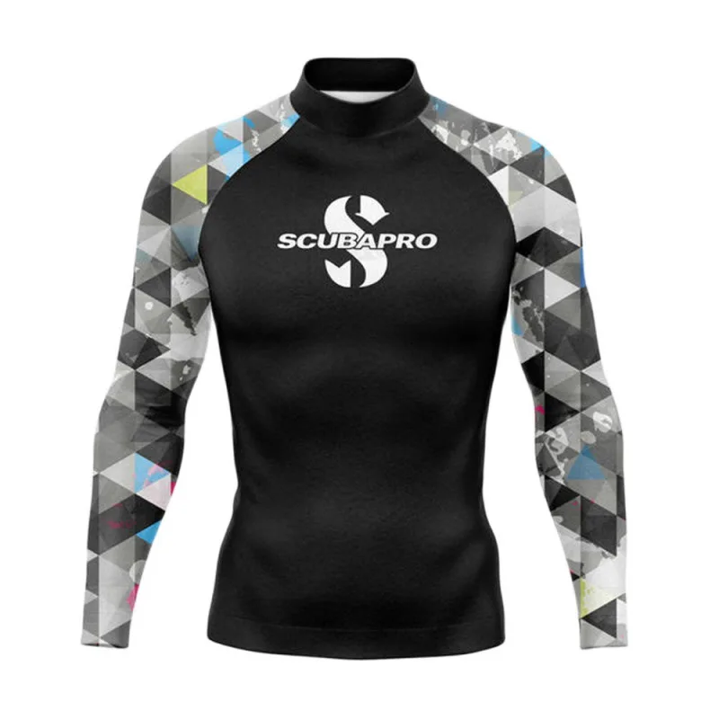 SCUBAPRO Men's UPF 50+ Rash Guard: Long Sleeve Swim Shirt & Dive Top - Sun Protection Surfing Gear for Water Sports