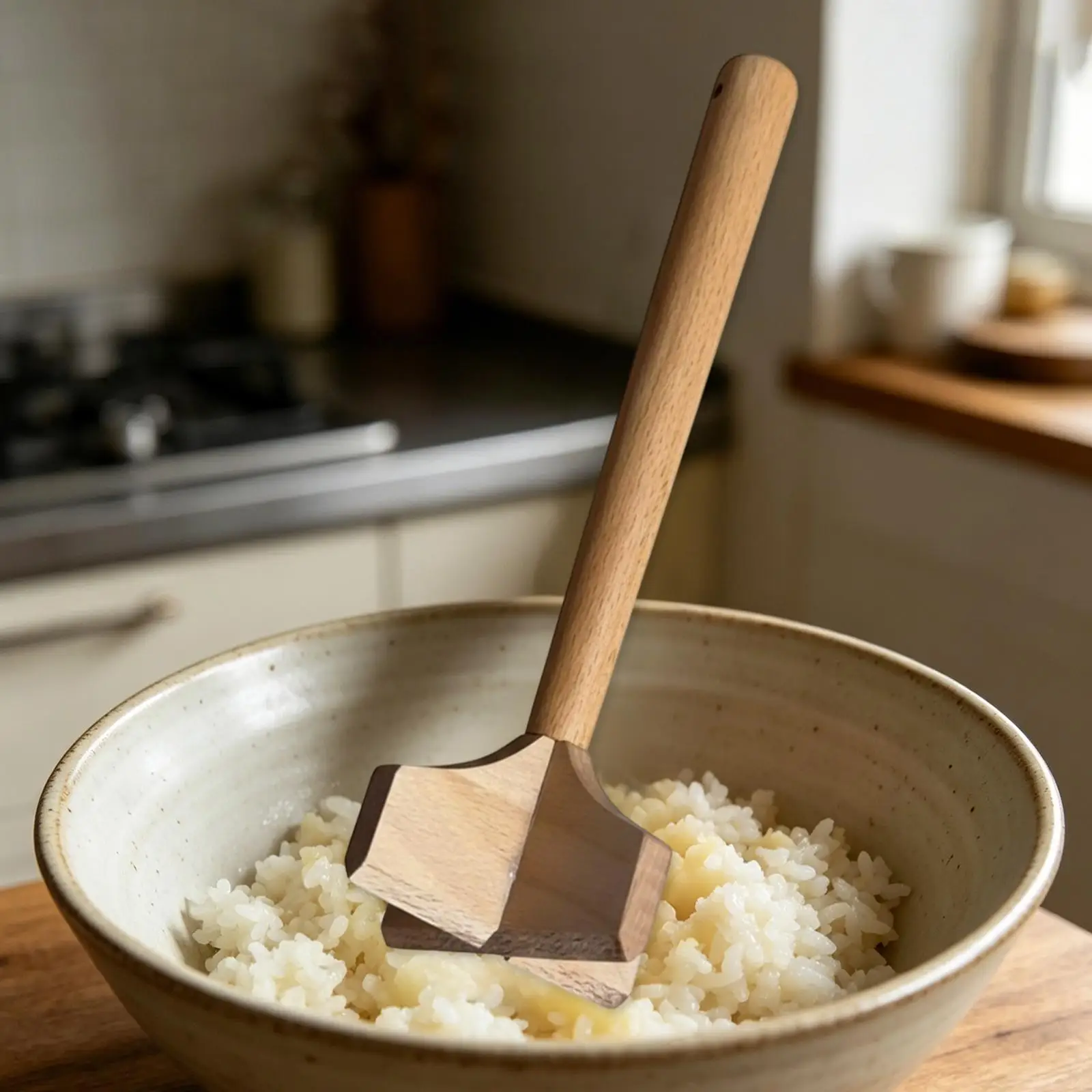 Wooden Meat Grinder, Potato Masher, Quality, Ergonomic Handle, Professional And Versatile Kitchen Tool for Grinding Beef
