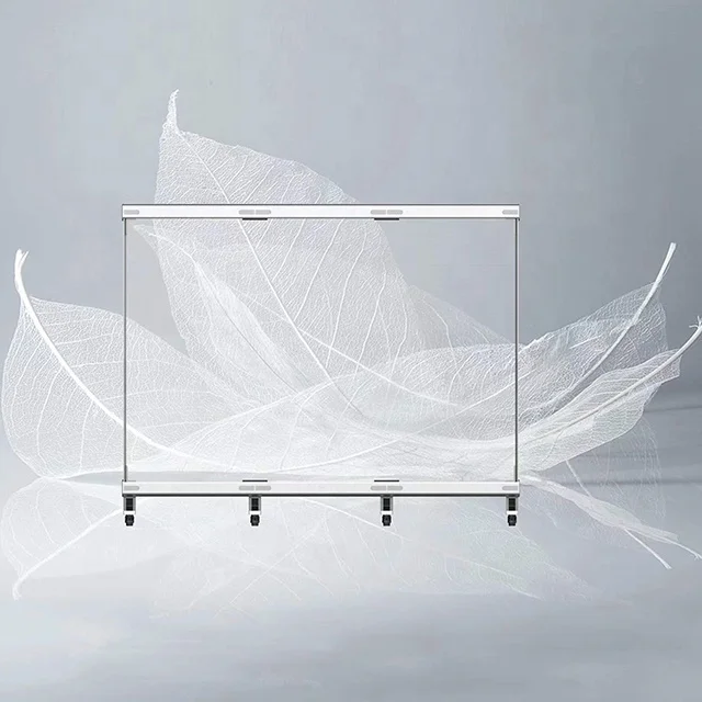 P3.91 Transparent Display Glass Wall Video Screen High-Clarity Advertising LED Film Shopping Mall Store Market