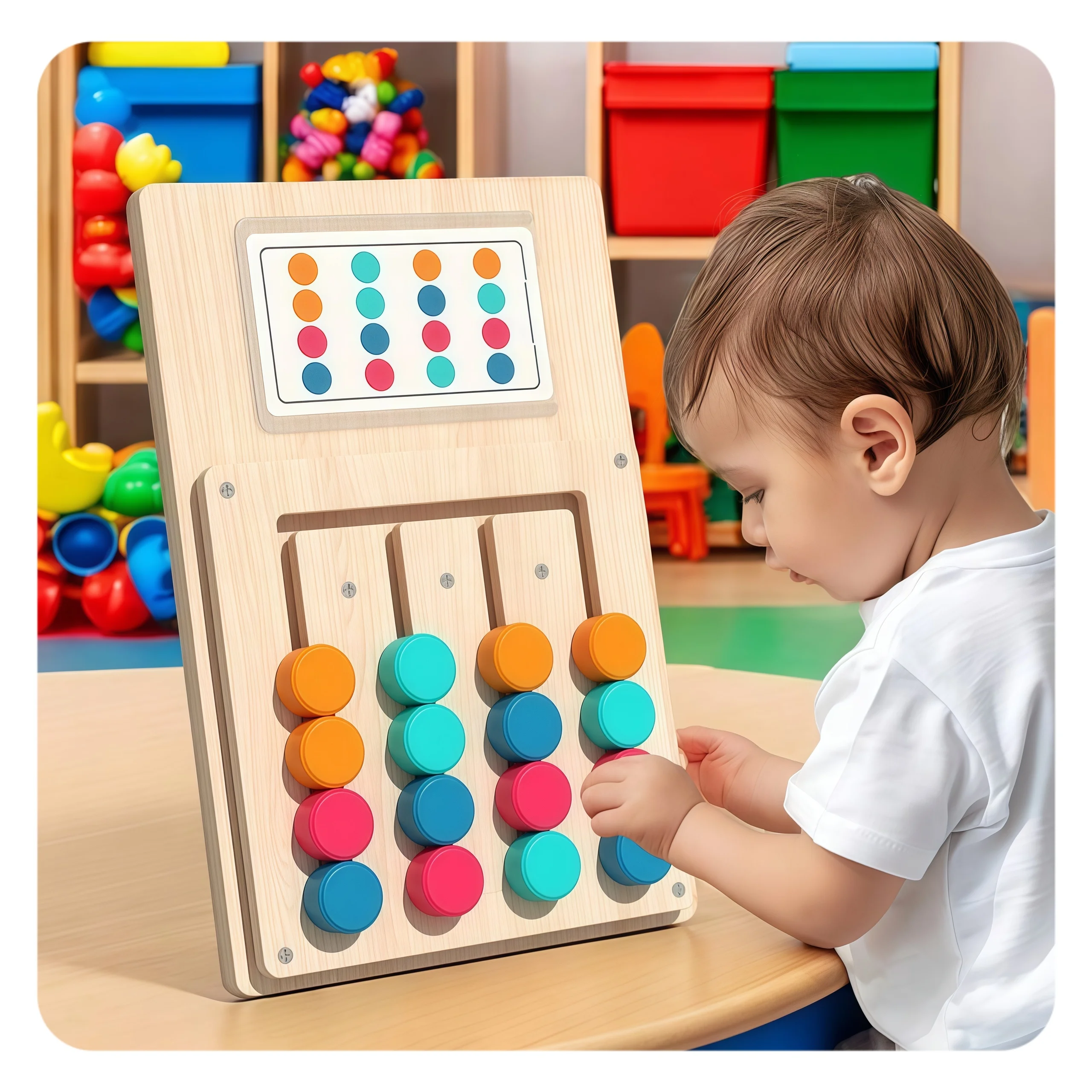 Montessori children's color scheme for 5 to 7 years old