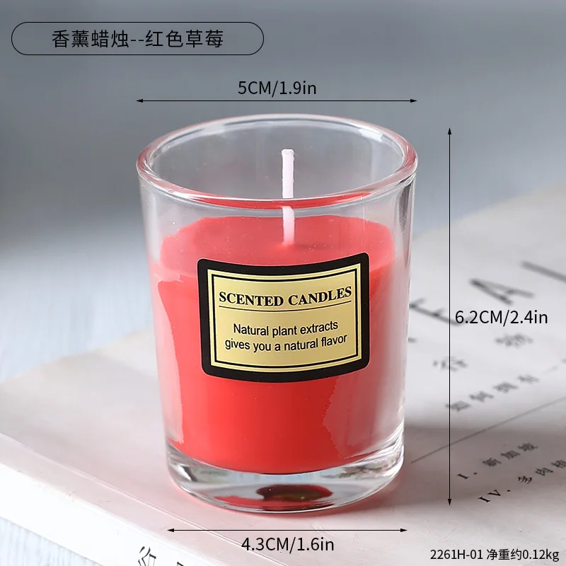 無煙アロマキャンドルカップ結婚式のコンパニオンギフトお土産ロマンチックな雰囲気自宅のデスクトップの装飾キャンドルオーナメント