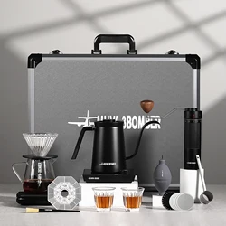 MHW-3BOMBER Official Pour Over Coffee Set Manual Grinder Coffee Scale Portable Outdoor Coffee Kit Barista Gift