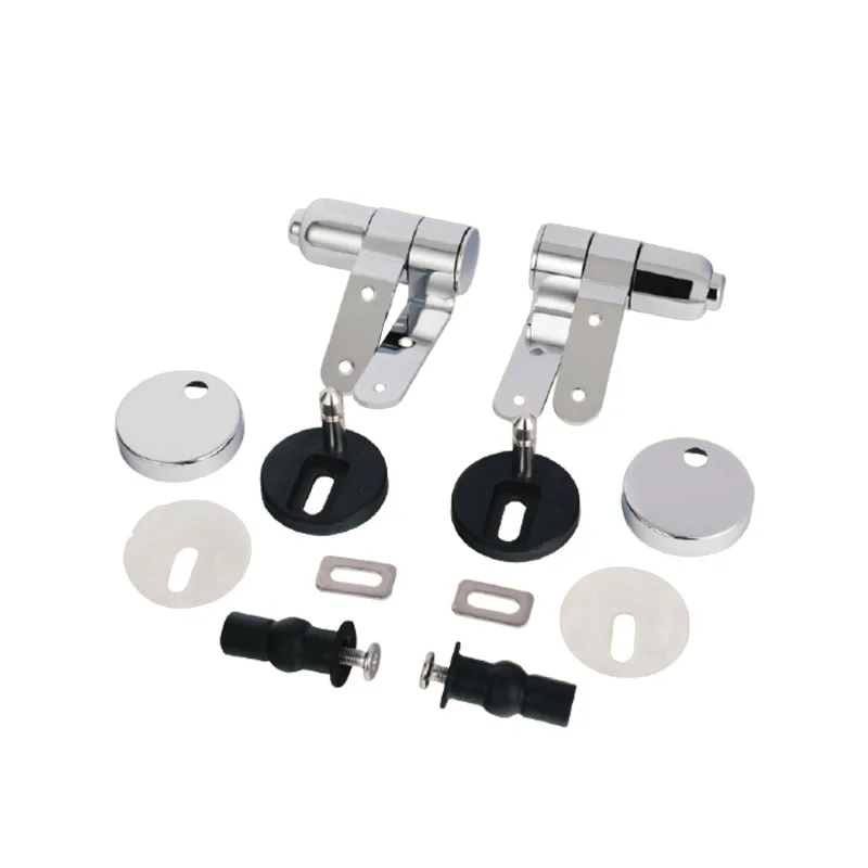 1Sets Universal Toilet Seat Hinges Zine-alloy Fixing Hinges Closestool Cover Mounting Connector for Bathroom Replacement Parts