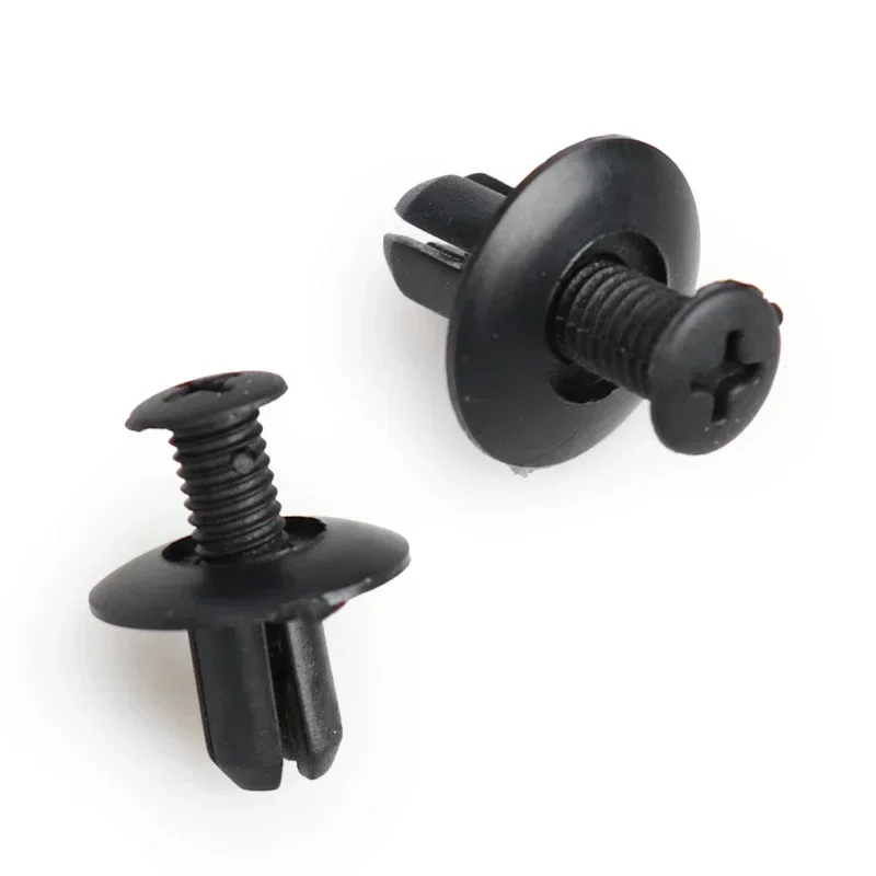10/20/50pcs Universal Car Bumper Fender 8mm Hole Plastic Rivets Fasteners Screw Car Fastener Clips for Toyota Focus Kia Nissan
