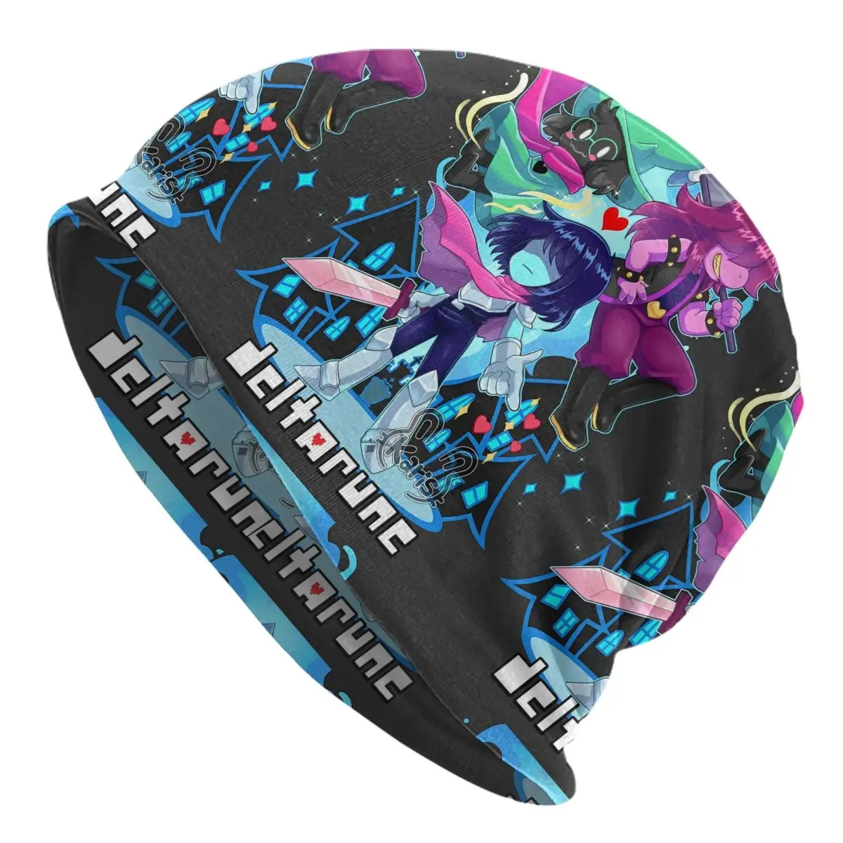 

Deltarune Skullies Beanies Hat Video Game Cool Men Women Outdoor Cap Warm Dual-use Bonnet