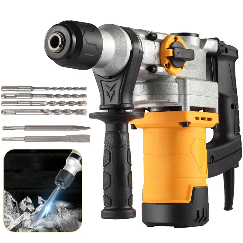 

Industrial Grade Copper Electric Hammer Impact Drill Multi-Function Professional Tool for Concrete Home Use Construction