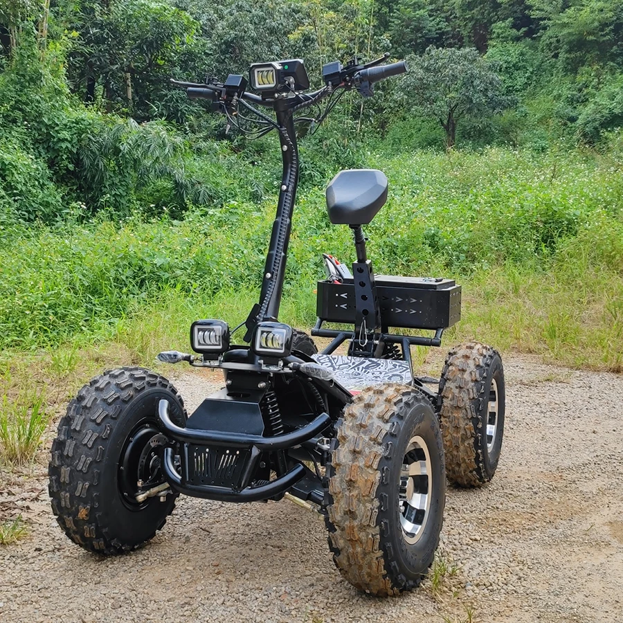 High Quality Renting Business 60v 10000 Watts 4-wheel Beach Electric Scooter All Terrain Vehicles Electric ATV Adult 21 Inch