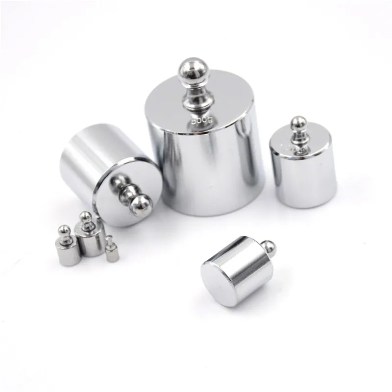 

1pcs Calibration Weight. 1g 5g 10g 50g 100g 200g 500g Silver Calibration Weight For Weigh Scale