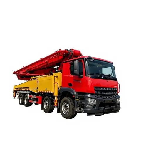 Concrete Pump Truck with Hydraulic Boom Mobile Truck Mounted Concrete Placing Pump for Construction Engineering