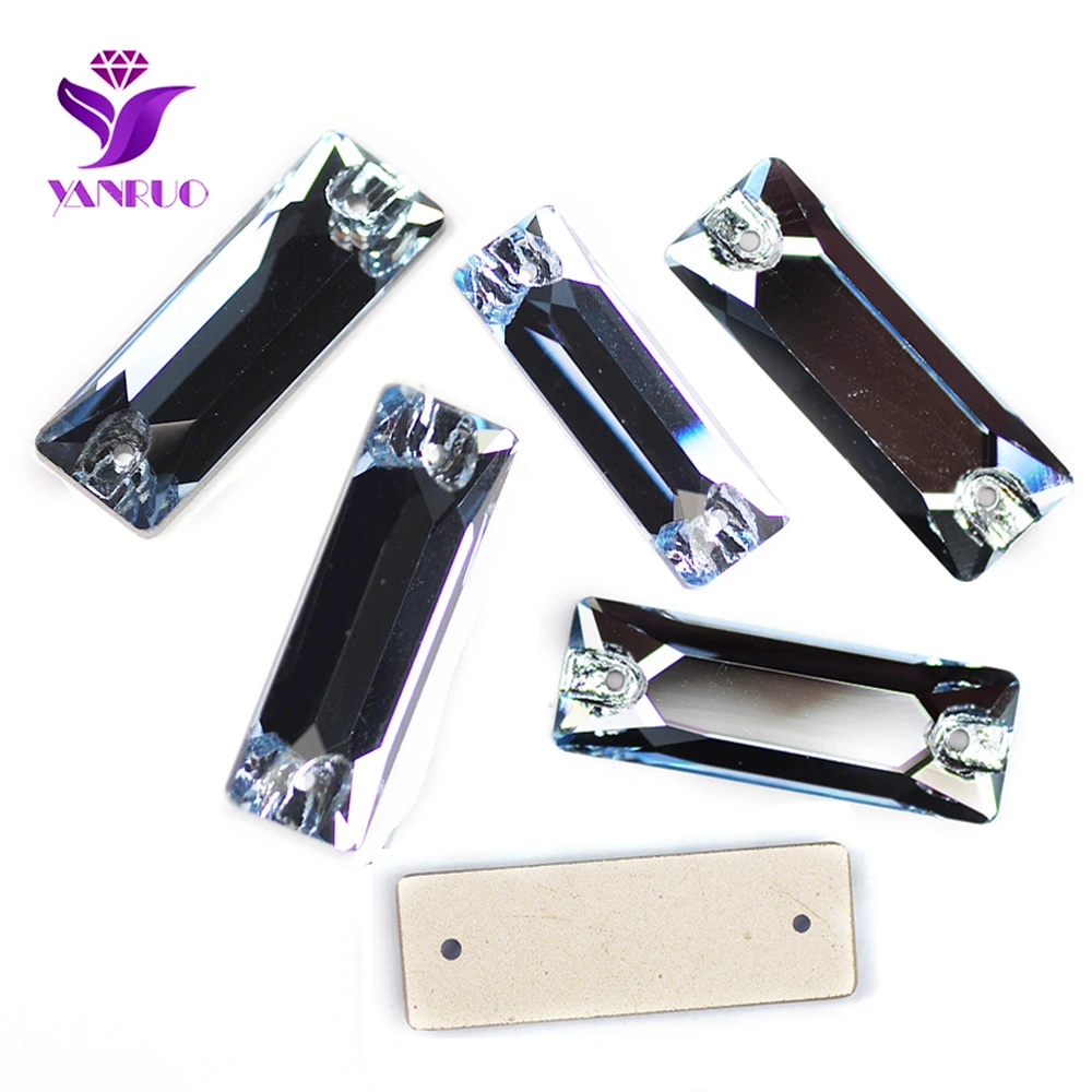 YANRUO 3255 Cosmic Baguette Alle Farben Aufnähsteine Glas-Strasssteine für Trikotkleider, zum Aufnähen von Strasssteinen für Kleidung – Detail 8
