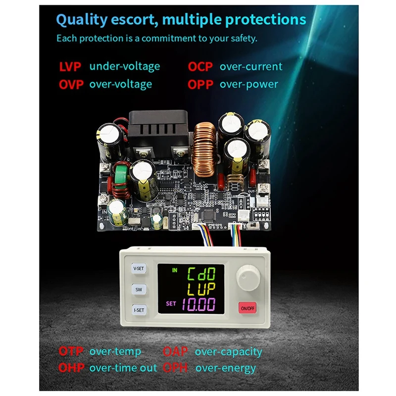 Upgrade XY12522 CNC DC Adjustable Voltage-Stabilized Power Supply Constant Voltage And Current Module 125V/2000W