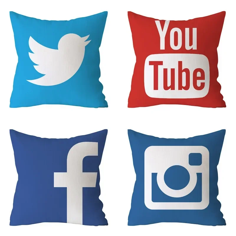 Modern Decorative Pillow Case Youtube Throw Pillow Case Red Square Pillow Case Home Decoration Velvet Movie Unique  .