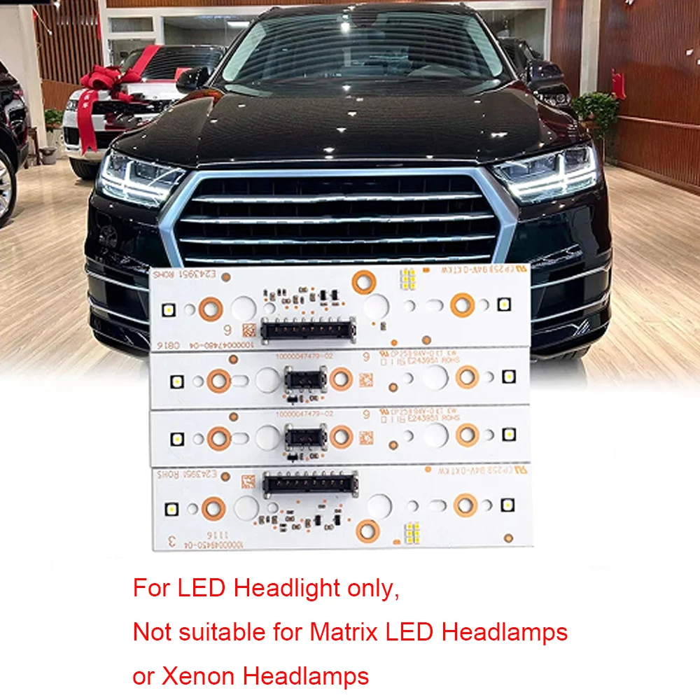 

LED Headlight DRL Board For AUDI Q7 2017 2018 2019 Repair Daytime Running Light White Angel Eyes Turn Signal Lamps Car Accessory