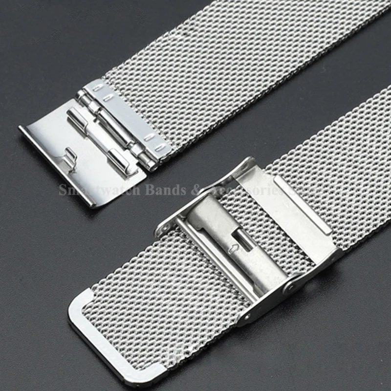 16mm 18mm 20mm 22mm 24mm Milanese Watch Strap for DW Metal Wrist Band 0.6 Mesh Belt Stainless Steel Bracelet Quick Release Strap