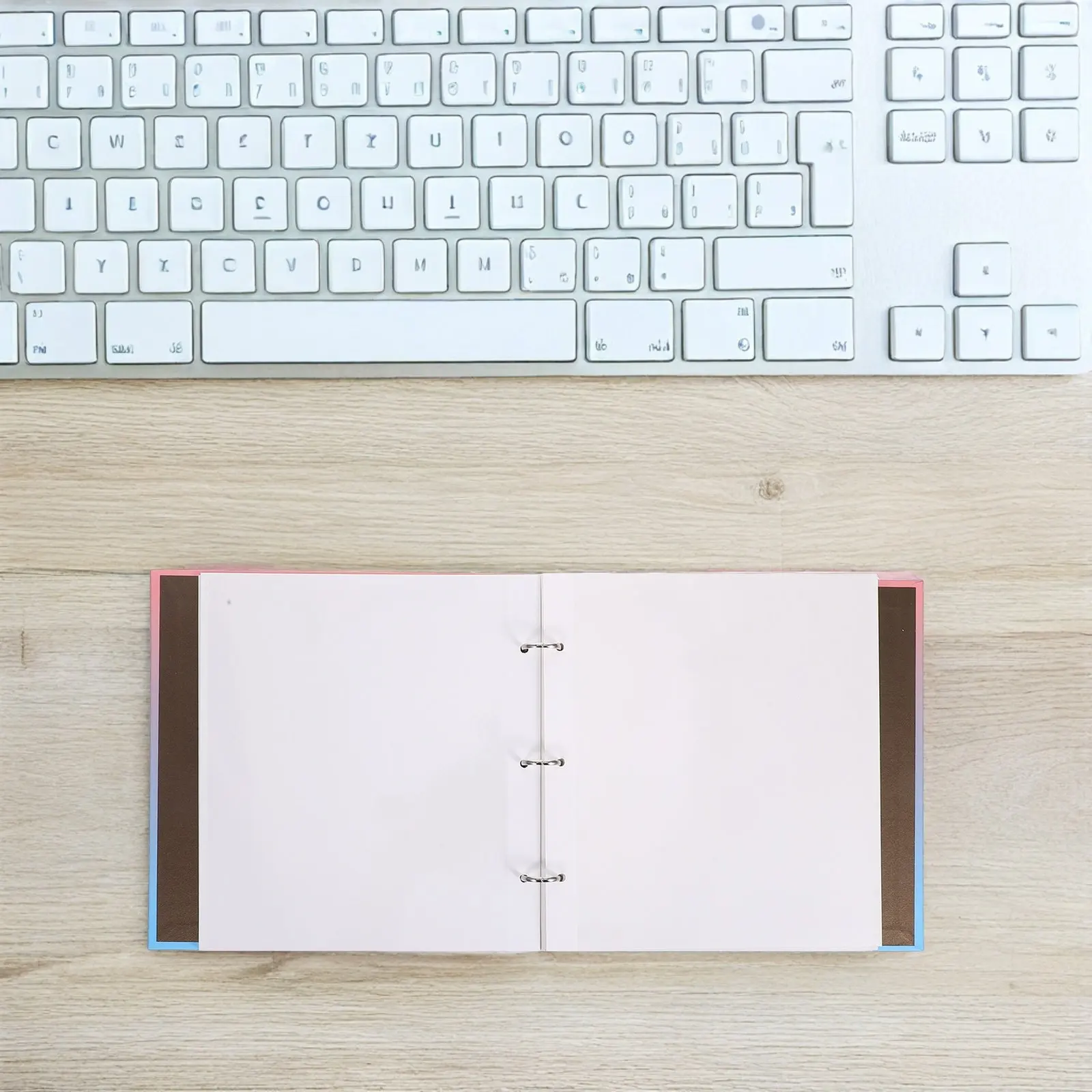 Self Adhesive Photo Album 3 Ring Binder Sticky Pages Pressed Flower Collection Scrapbook Organizer Pressed Flower Holder