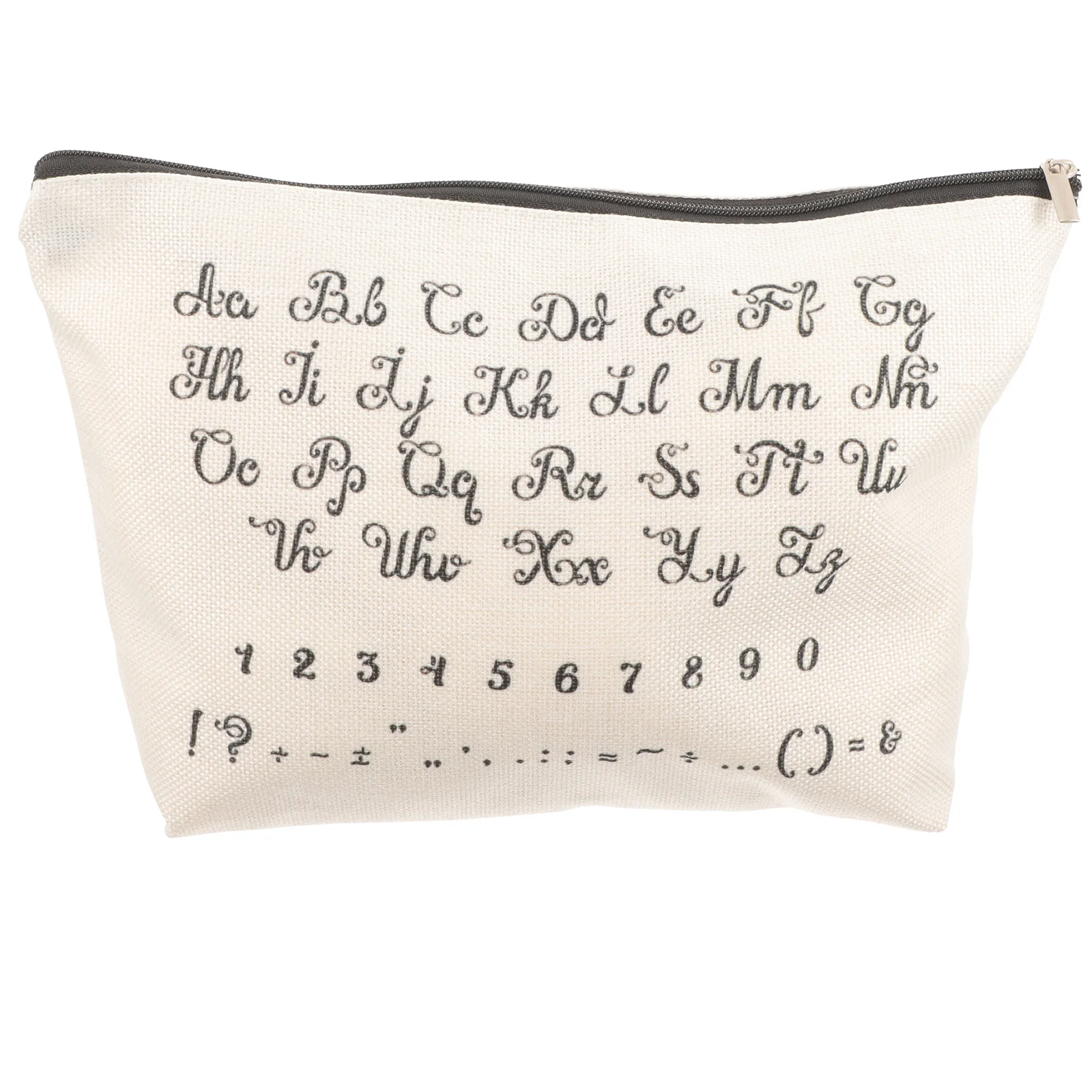 ジッパー付きメイクアップバッグ 小型ポーチ ポータブルトラベルメイクアップオーガナイザー 防水アウトドアコスメティックバッグ コットンリネンジッパーポーチ