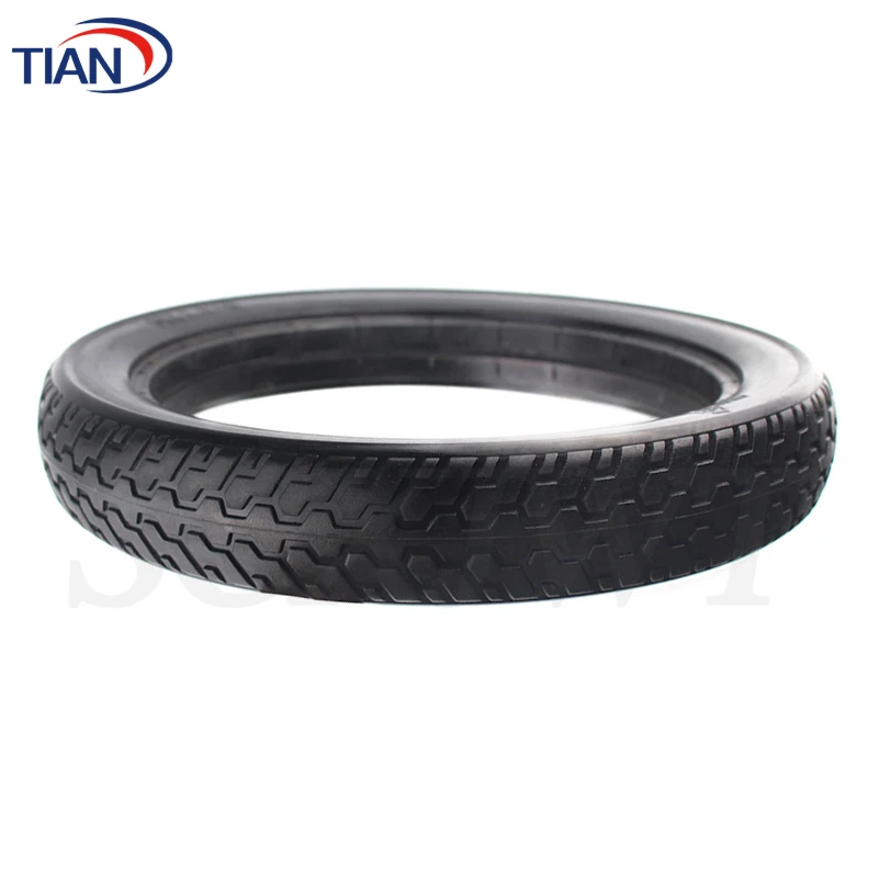 14 Inch Solid Rubber Tire 14x2.125 Explosion-proof Airless Tyre Parts for Foldable Electric Motorcycle E-bike Scooter Wheel