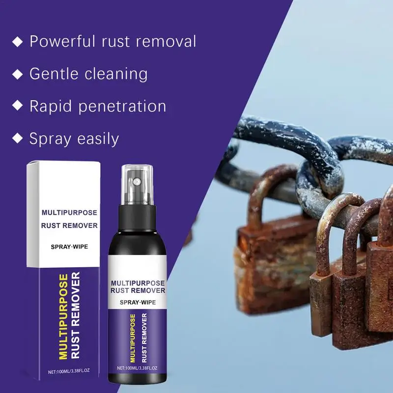 

Rust Remover For Car Rust Stain Remover Spray Versatile Rust Prevention Spray For Garage RV And Power Tools Eliminates Rust