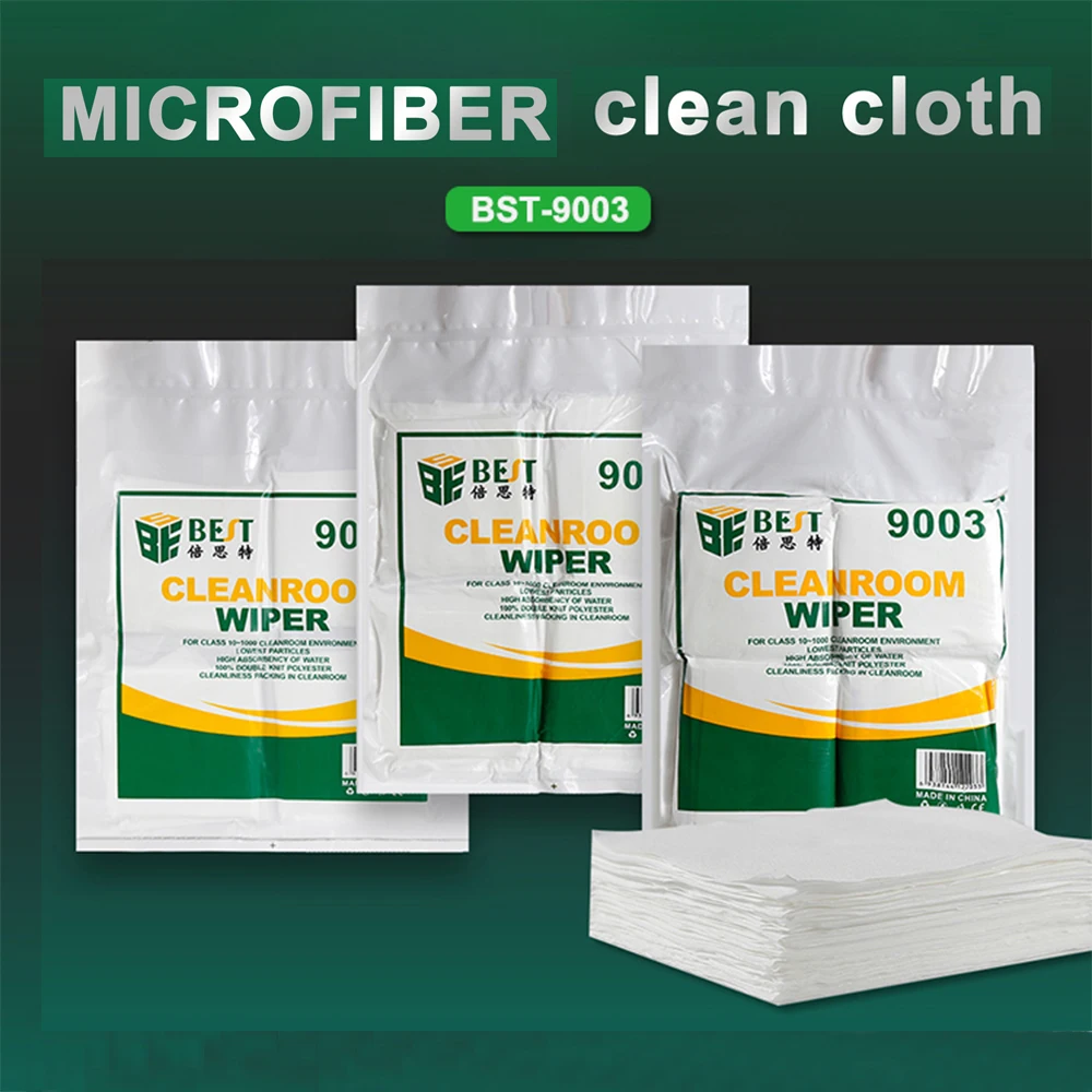 4x4 inch Anti-static Dust-free Cloth Clean Room Wiper Cleaning Dust-free Cleaning Tool for LCD PCB Precision Instrument Repair