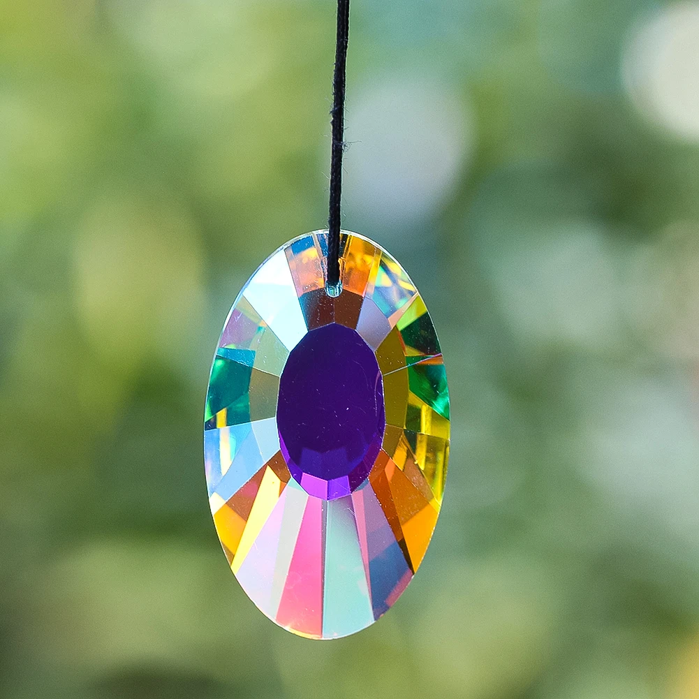 Faceted and Brilliant Sparkly Crystal Suncatcher Hanging Pendant Glass Prism Chandelier Parts DIY Home Wedding Decor Accessories