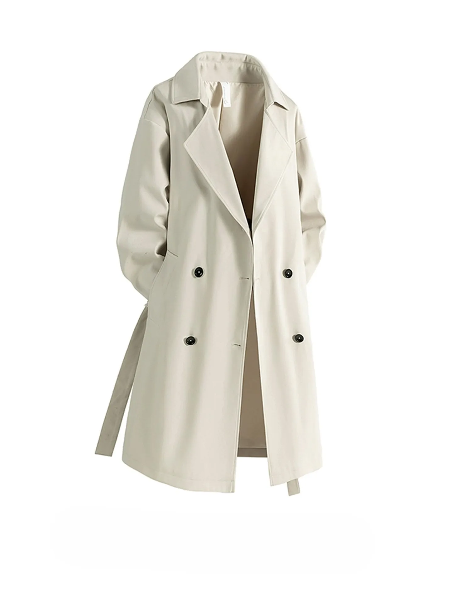 

Trench Faux Fur Coat Mens Autumn s South Windproof Warm Thickened Hooded Cotton-Padded Grey Colorful Multi-Pocket Breath Cozy BF