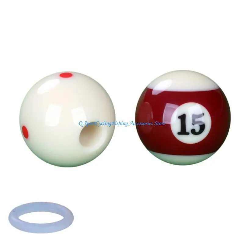 

Портативные бильярды Cue Ball с дырой для снукера, тренируя мяч, бильярдные, бильярдные упражнения, прицеливание помощника