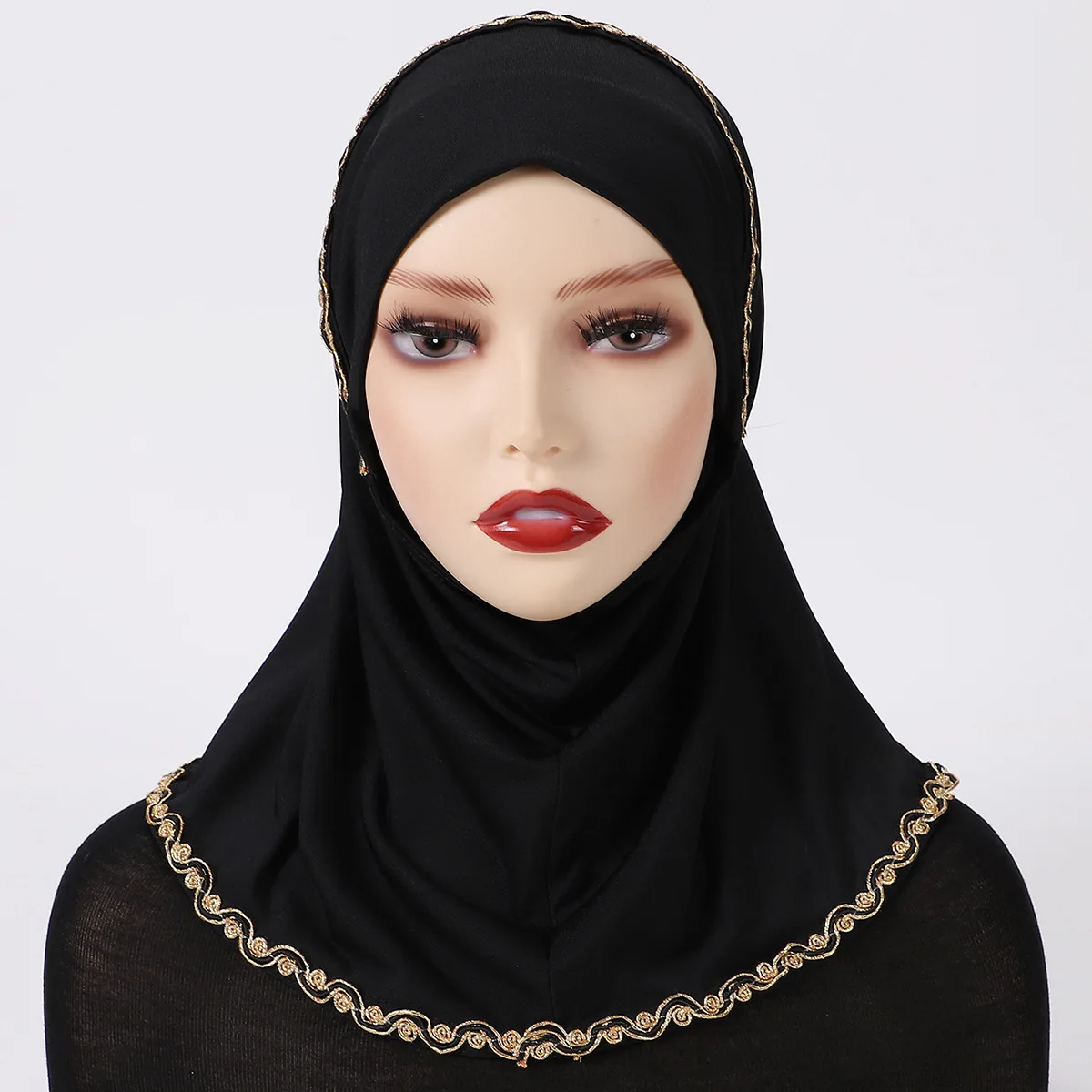 Ramadan Muslim Instant Hijab Woman Undercap Shawls Ready To Wear Hijabs Women Islam Arab Turban Cap