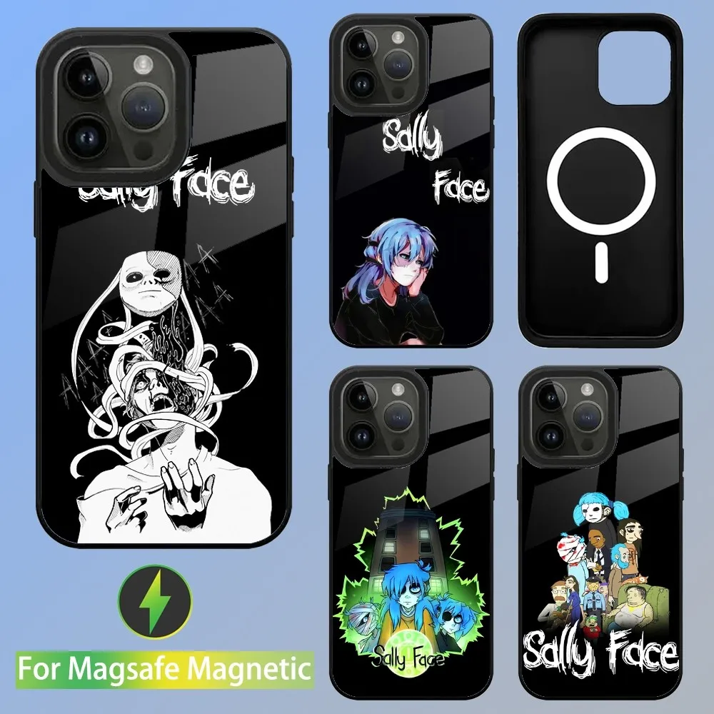 

S-Sally F-Face Game Phone Case For iPhone 15,14,13,12,11,Plus,Pro,Max Mini Magsafe Magnetic Wireless Charging