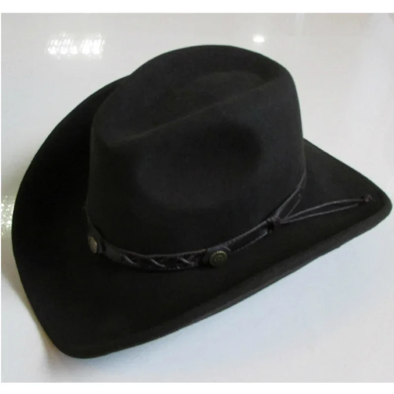 

Cowboy Hats Men 100% Wool Waterproof Wrinkle-resistant Western Sombrero Hombre Cappello Uomo Country Wild West Cow Boy Hats