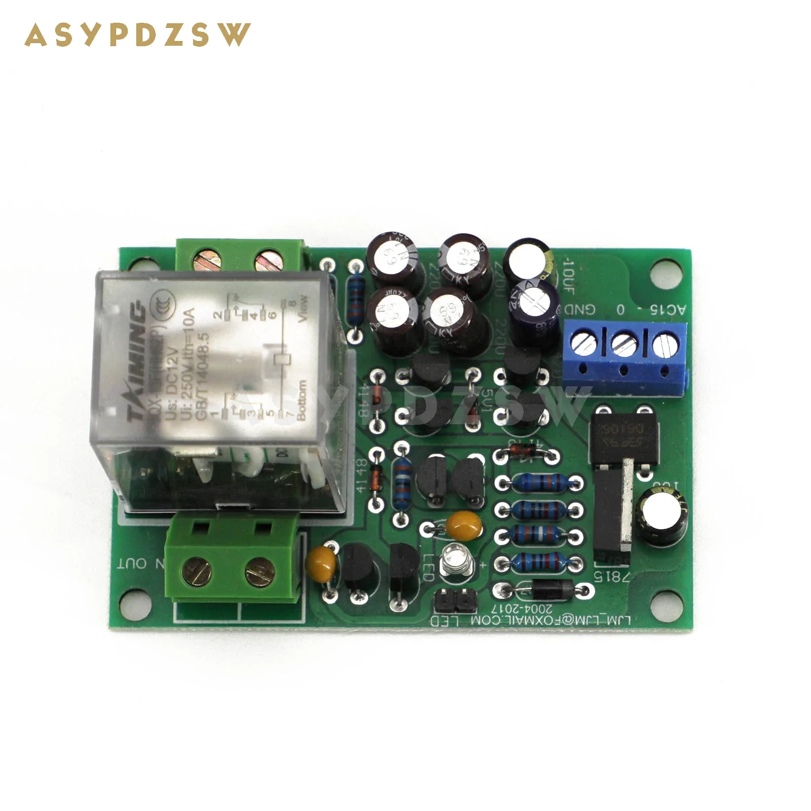 

LJM Full discrete stereo Power amplifier Speaker protection Finished board With transparent relay