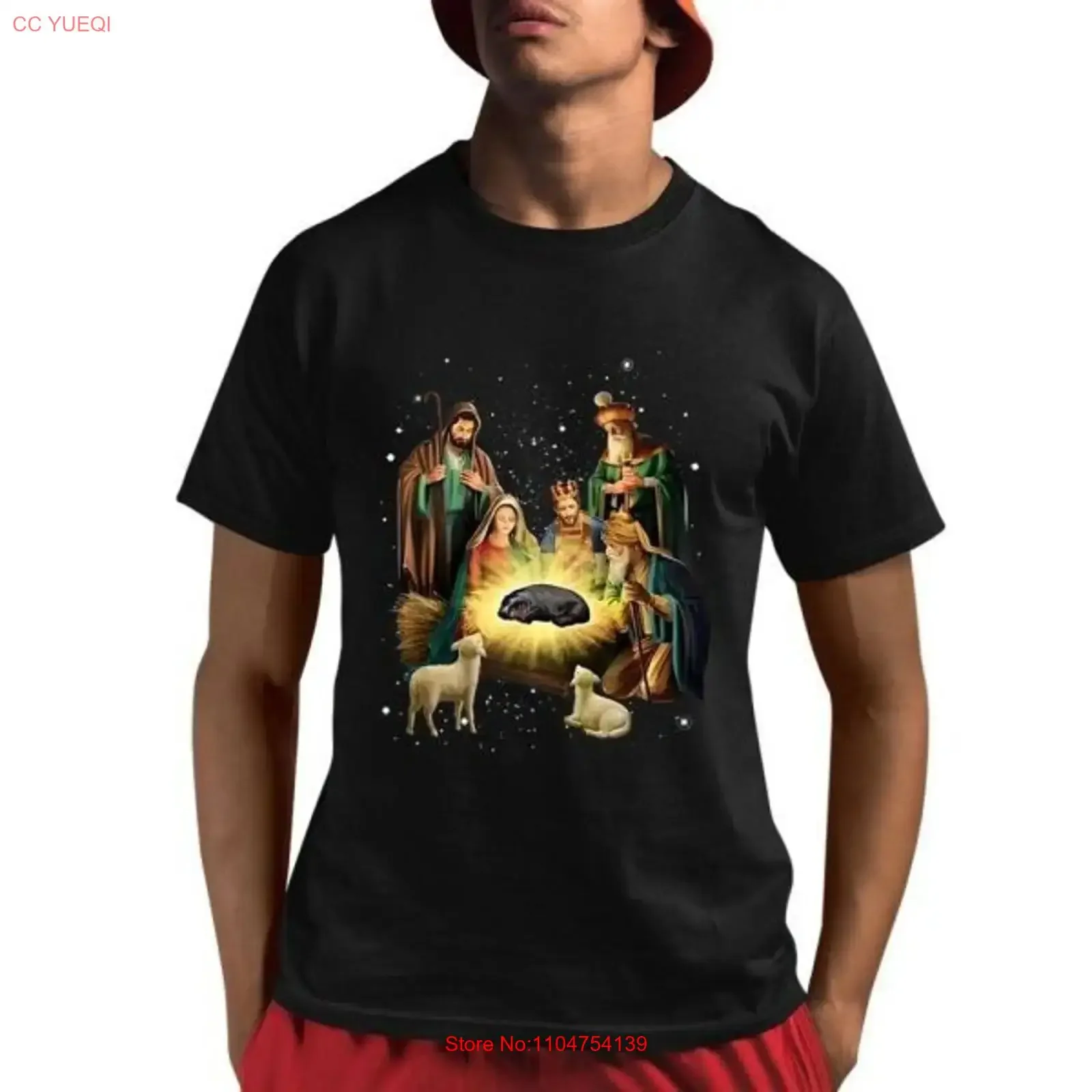 Christmas Miracle Moo Deng T Shirt vintage Washed Stylish Breathable fashion graphic Versatile Slightly homme Comfortable