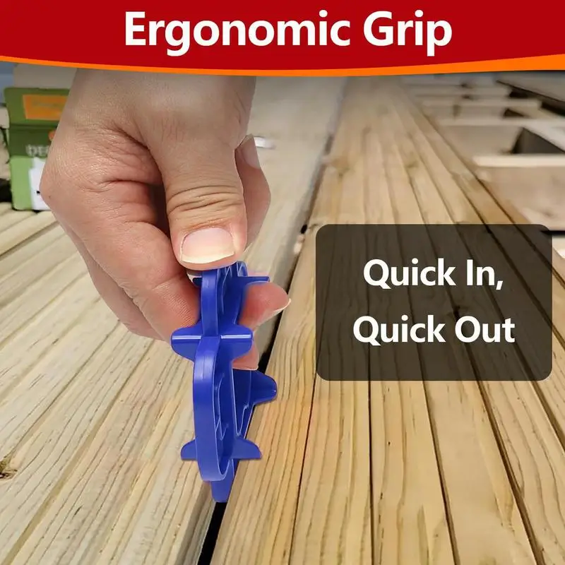 Deck Board Spacers 6-Pieces Multi-Size Decking Board Spacing Tools Precision Control Board Alignment Gear For Basement Park