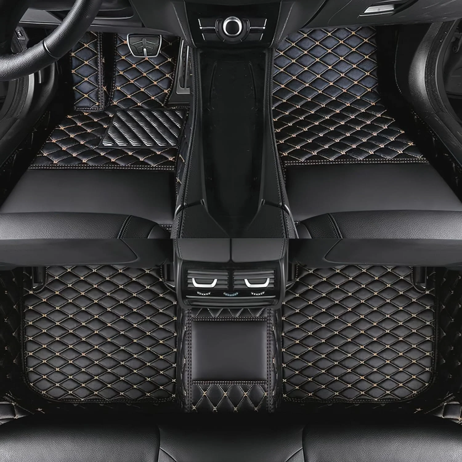 Jeu Tapis Sol Velours Fiat Topolino Électrique 2023+ - Fixations Rondes + Protège-Talon