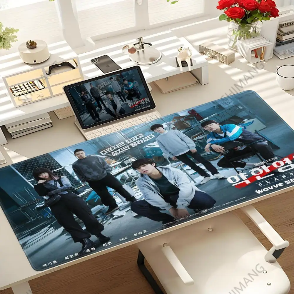 

Weak Hero Class 2 Mouse Pad Desk Mouse Pad Cute HD Desk Pad Extended Gaming Keyboard Mats Large 100x50cm XXL Gamer Mousepad