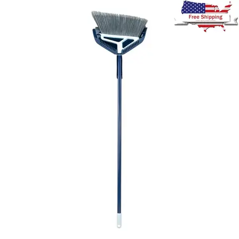 Scopa Power Core con paletta Raschietto integrato Labbro in gomma Manico lungo Pulizia efficace Setole durevoli Depilazione animali domestici