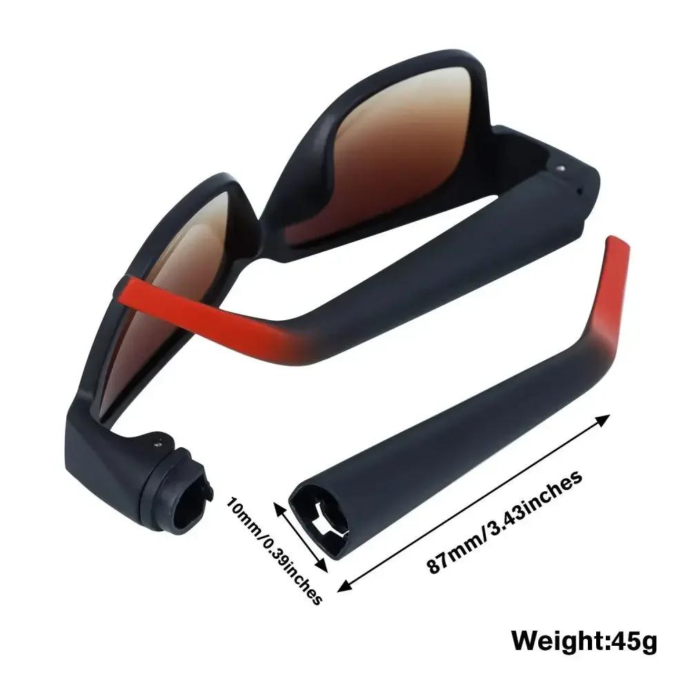 Ins Hot Plastic Sunglasses with Hidden Horn Cone Storage Tube Detachable Glasses Holder Can Store Cigarettes Tobacco Roll Paper