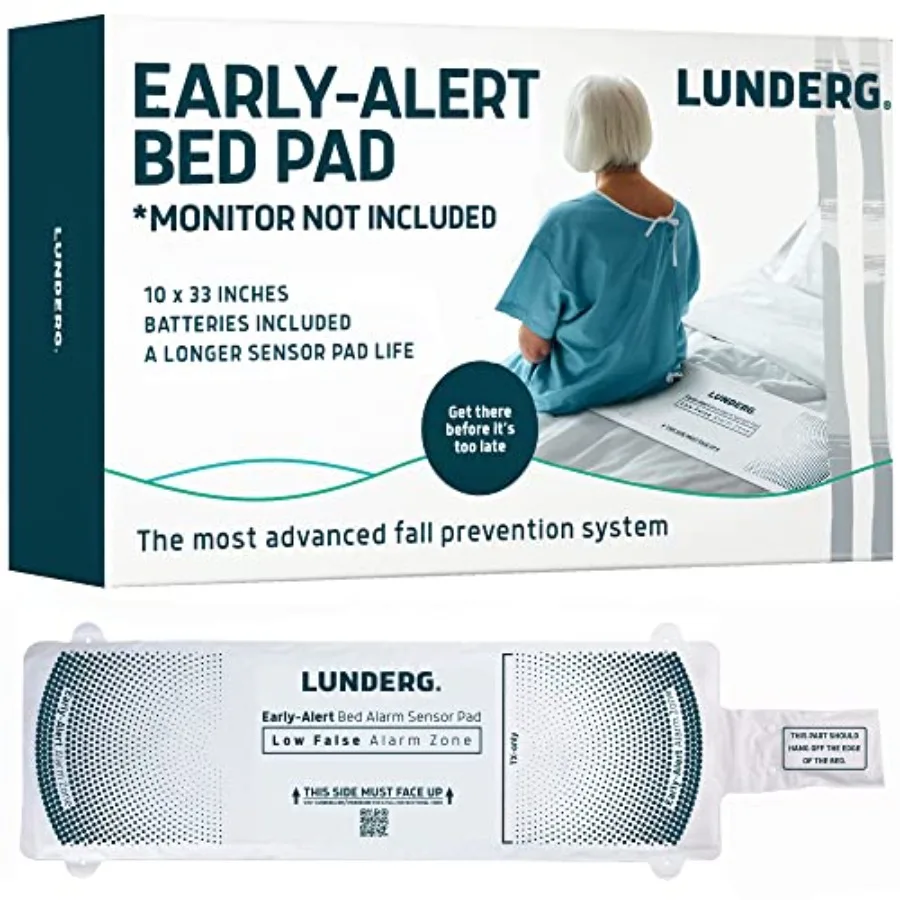 

Lunderg Early-Alert Bed Alarm Pad - Pager t Included - Wireless Pad with Pre-Alert Smart Techlogy - Make Life so Much Easier