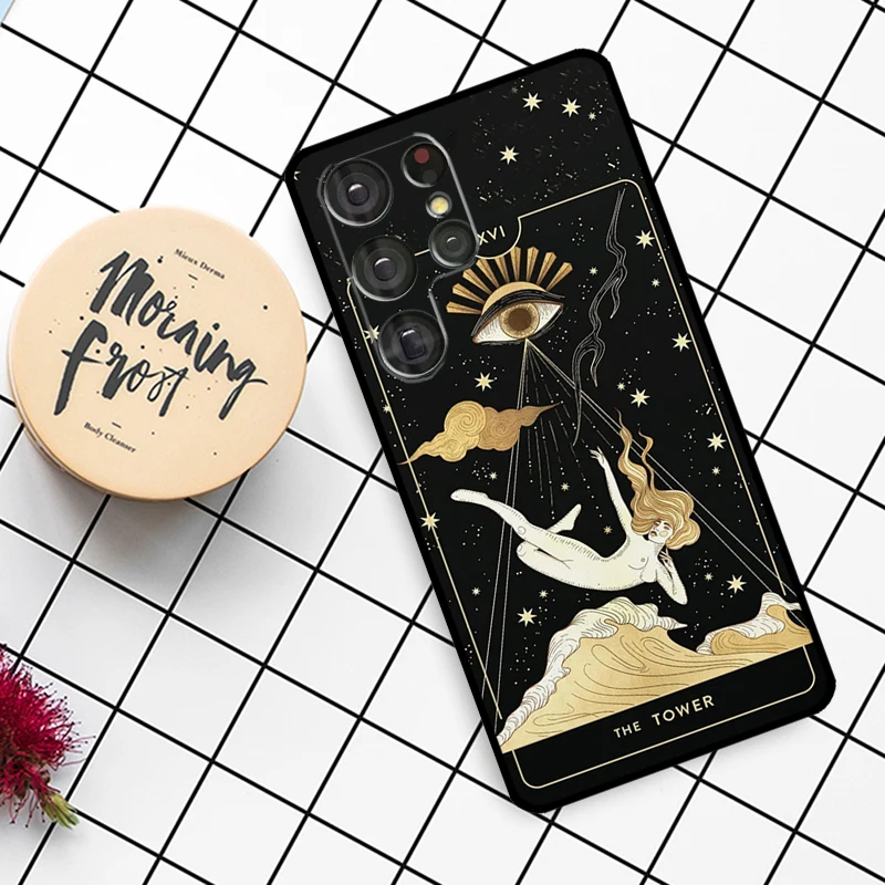 Astrology Tarot Cards Case For Samsung Galaxy S23 S10 S9 S8 Note 10 Plus Note 20 S22 Ultra S20 FE S21 FE Phone Cover