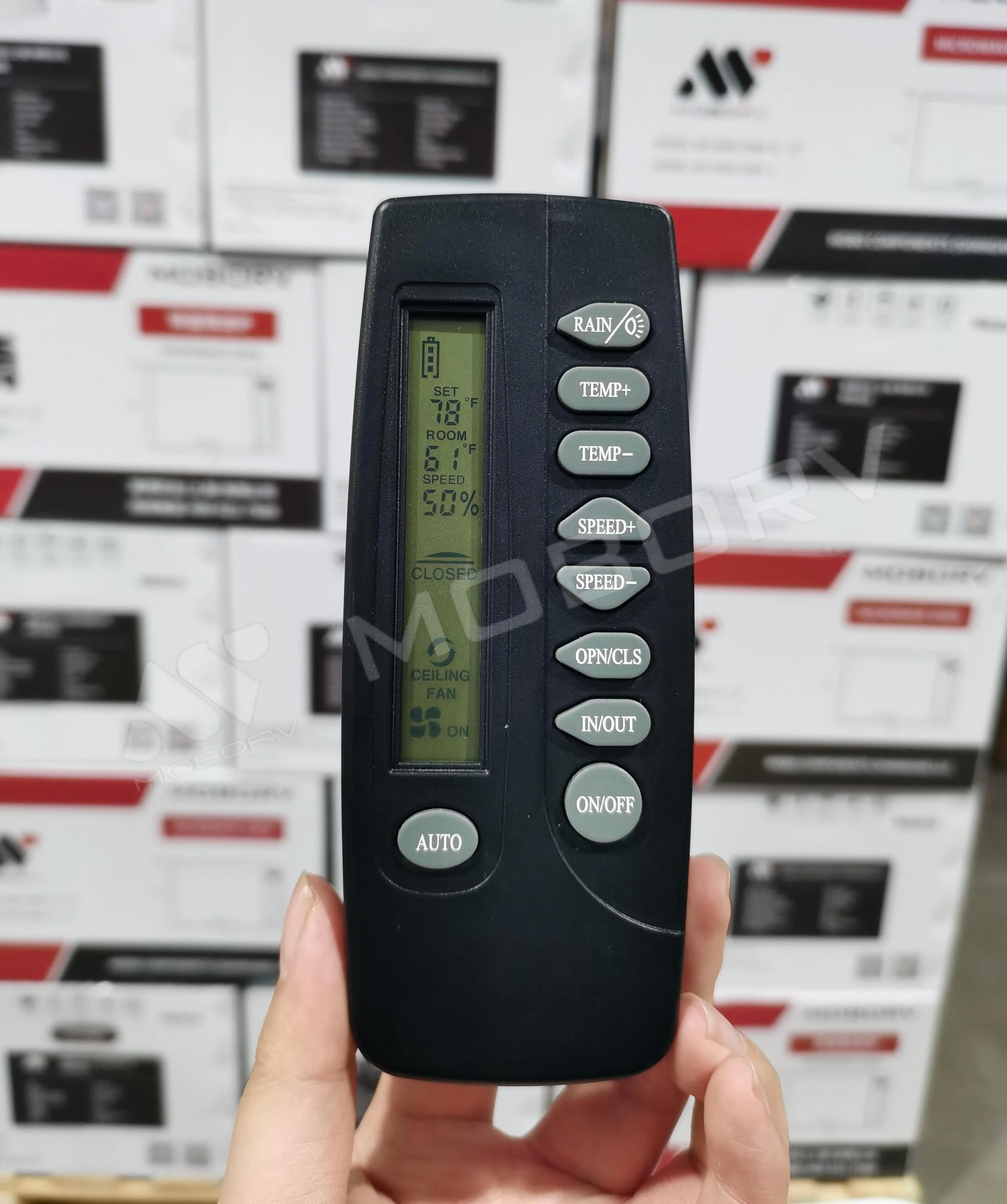 RV Remote Control Rain Sensor Electric RV Motorhome Caravan Camper Van Conversion Parts Accessories 12V Fan Roof Vent view 6