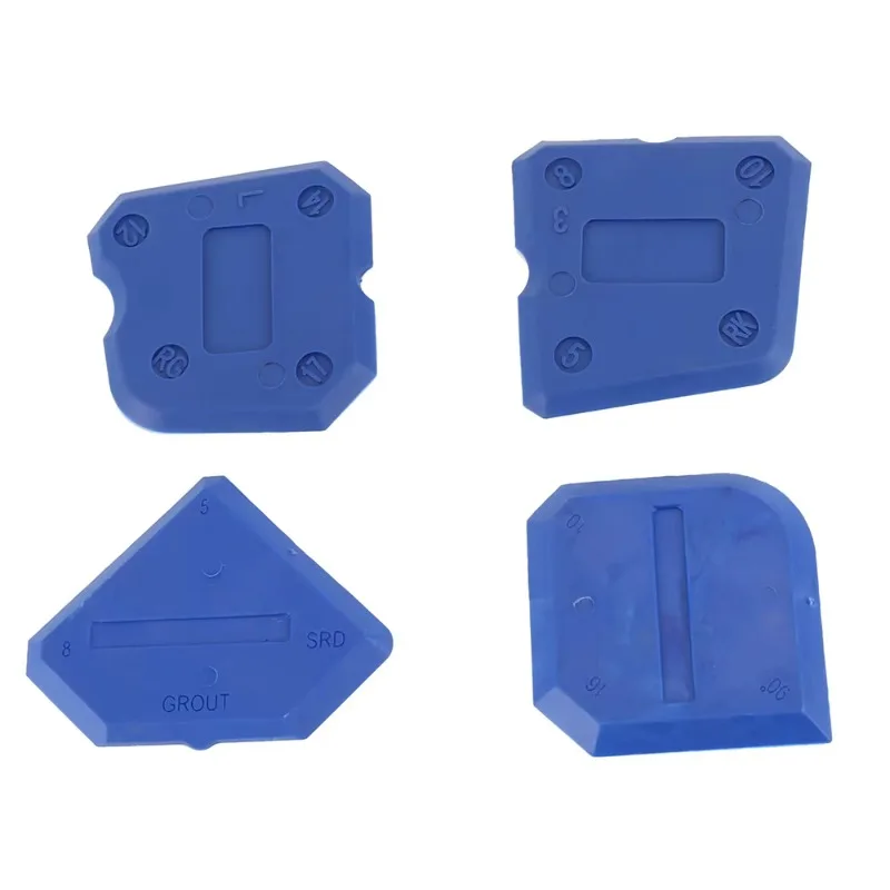 4pcs Caulking Tool Kit Joint Sealant Finishing Tool Portable Grout Scraper Multipurpose Caulk Remover for Window Tile Sink