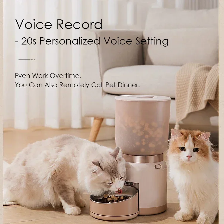 2024 Wifi Pet Feeder Intelligent Food Storage Containers Dispenser Pet Shop Accessories Wholesale Automatic Cat Dog Slow Feeder