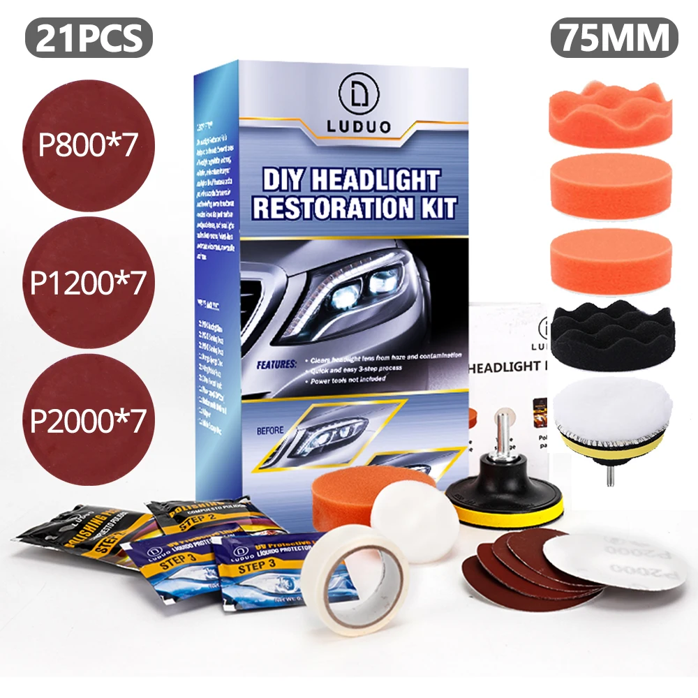 

Car Headlight Repair Polishing Kits Restoration Polish Paste Head Light Cleaning Lamp Coating Anti-scratch Maintenance Liquid