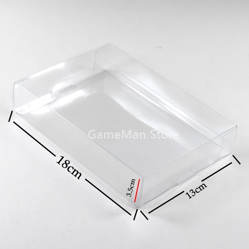 Imagen 2 del producto 10 unids/lote para Nintendo cajas de juego transparentes para SNES N64 caja de juego funda protectora CIB juegos Protector de plástico PET