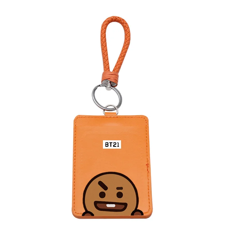 Anime Cartoon BT21 Card Holder ID Card Holder Cute Cartoon Student Transportation Card Bank Card Holder gift for friends