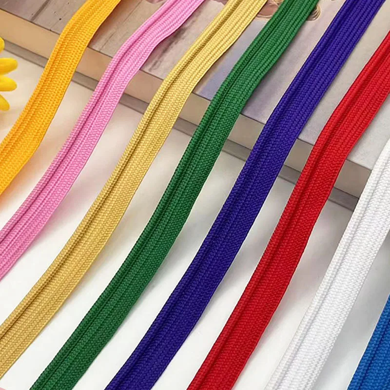 100 Yards 10mm nastro Bias nastro Piping Trim Welting Cord per pantaloni indumento laterale cucito tessile fai da te Craft 34 colori