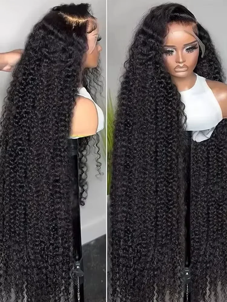 

Brazilian Raw 250% Density 30 inch 13x6 HD Lace Front Human Hair Wigs Deep Wave 13x4 Frontal Wigs Women Glueless Closure Wigs